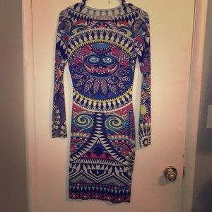 Sheer Patterned Dress
